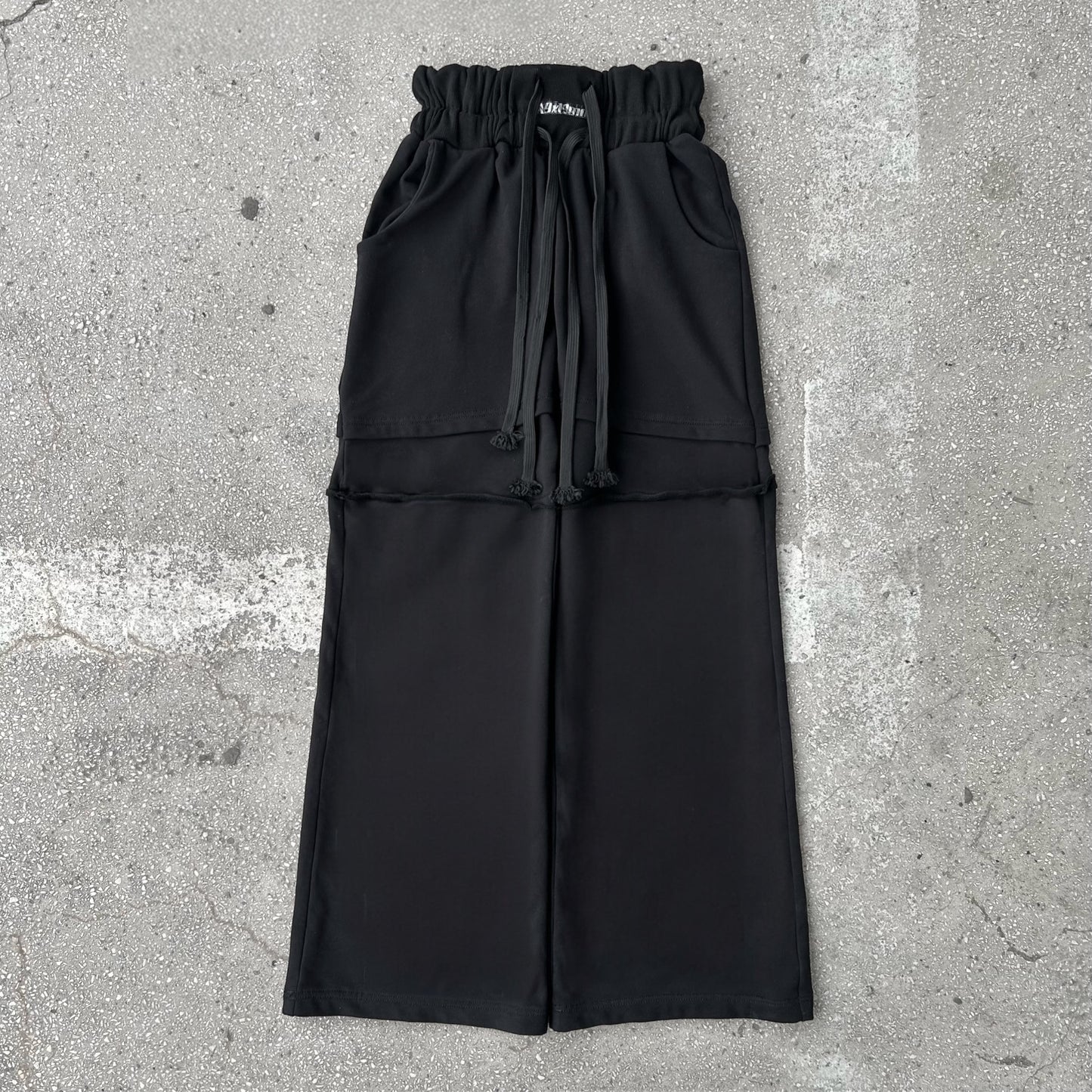 OVERLAY COTTON SWEATPANTS